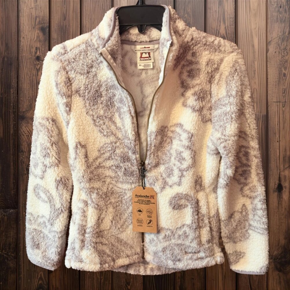 Avalanche Jacket Women Fleece Full Zip Floral Print